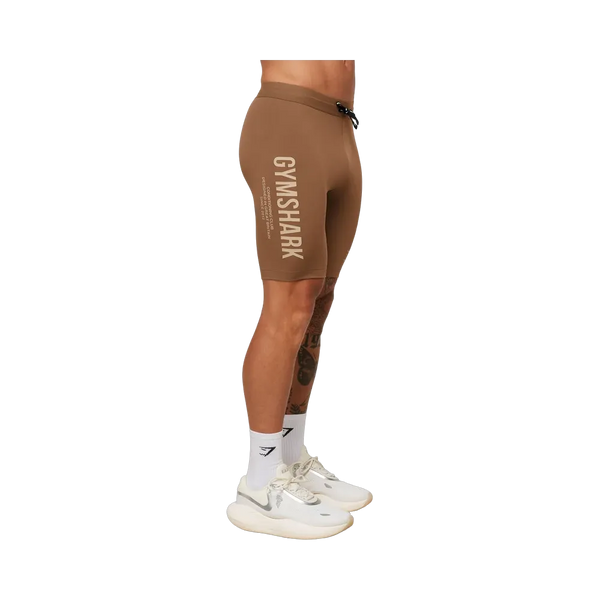 Gymshark Conditioning Club Half Tight - Trail Brown/Vanilla Beige