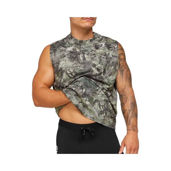 Gymshark Conditioning Club Washed Tank - Chalk Beige/White/Wash