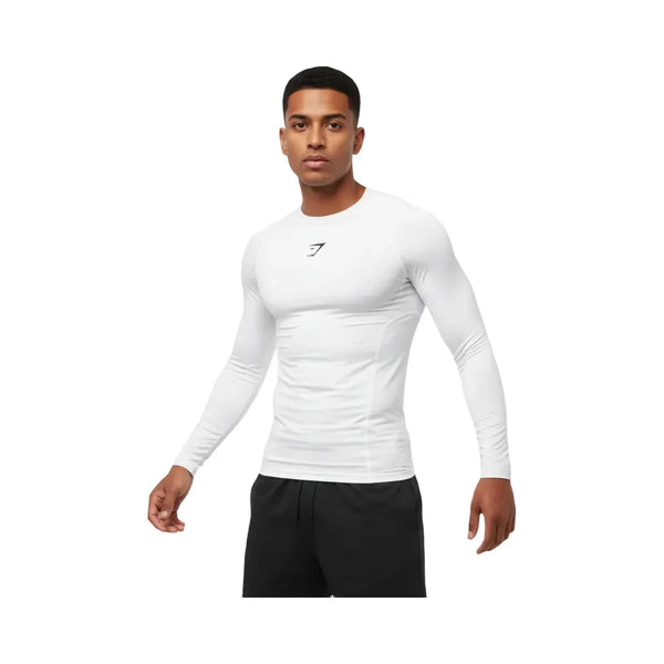 Gymshark Element Baselayer Long Sleeve T-Shirt White