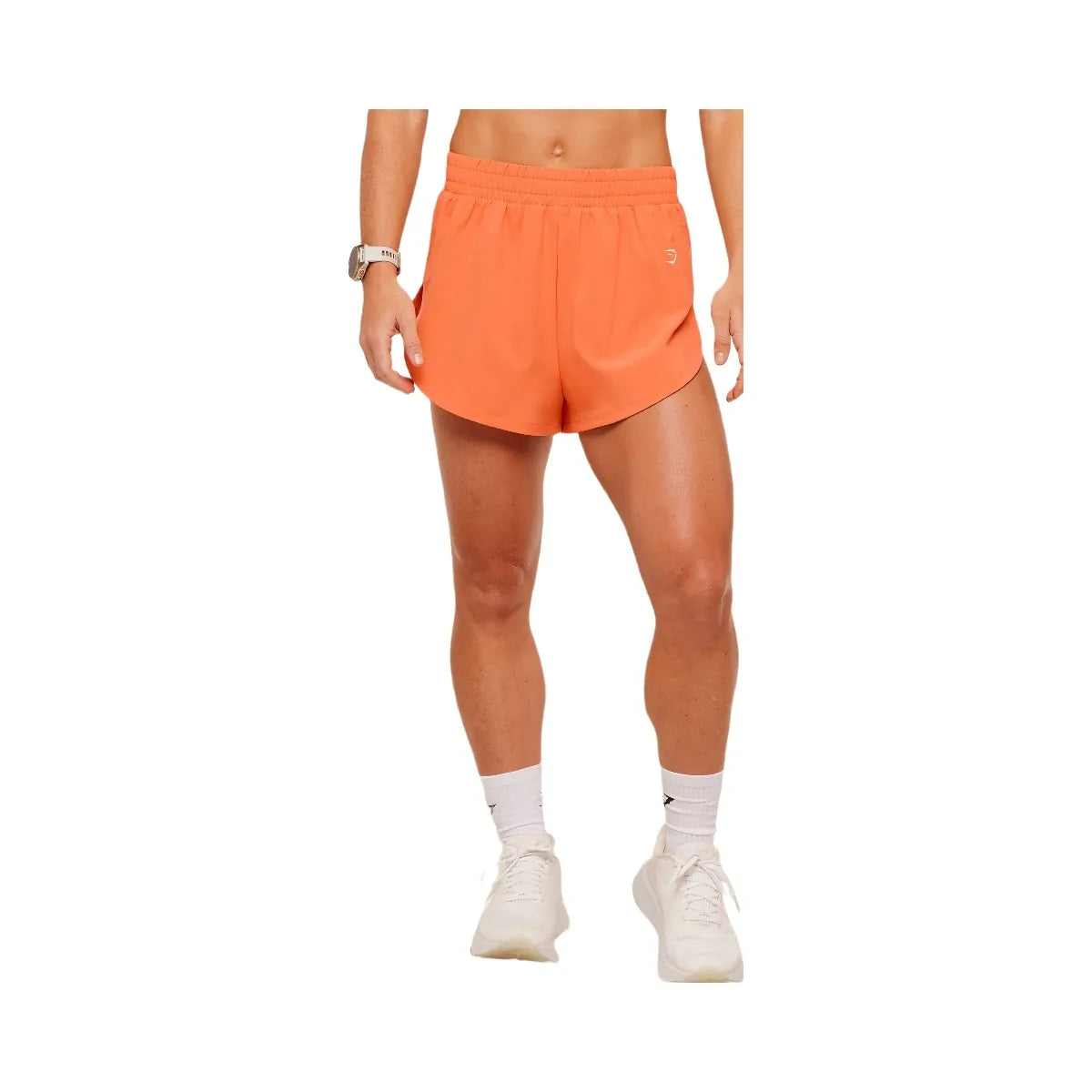 Gymshark Interval High Leg Shorts "Dayglow Peach"