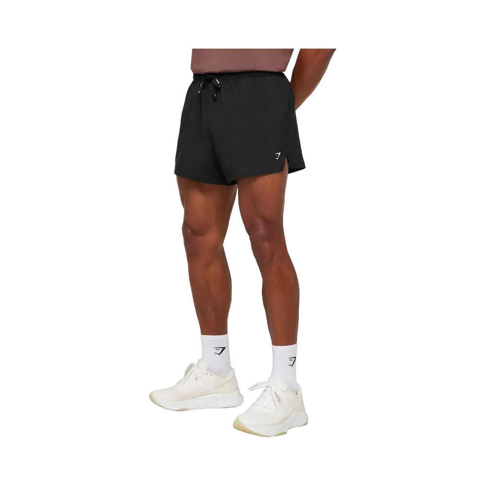 Gymshark Perforated Train 4" Shorts - Black