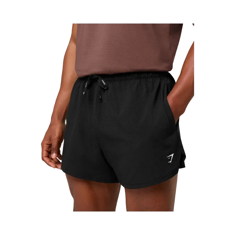 Gymshark Perforated Train 4" Shorts - Black