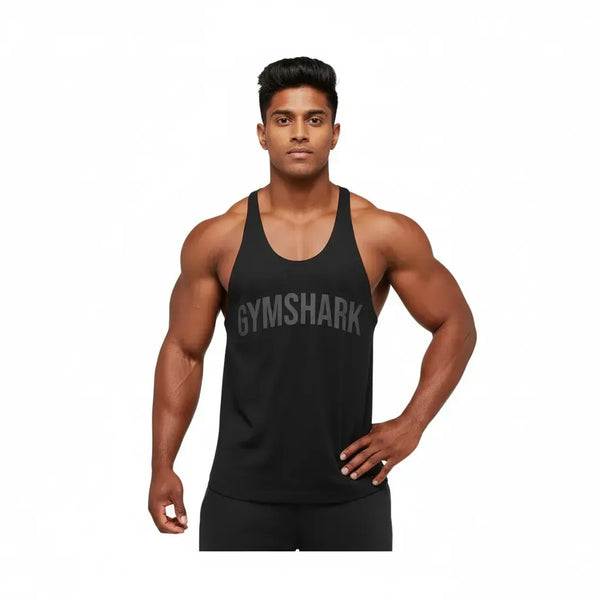 Gymshark Power Stringer - Black/Asphalt Grey