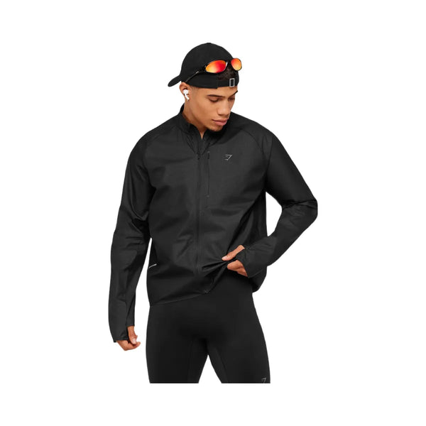 Gymshark Running Elite Lightweight Windbreaker "Black"