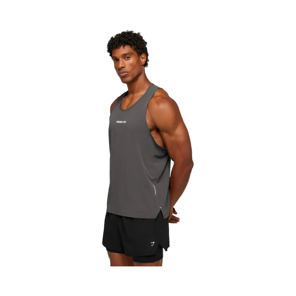 Gymshark Running Tank - Onyx Grey