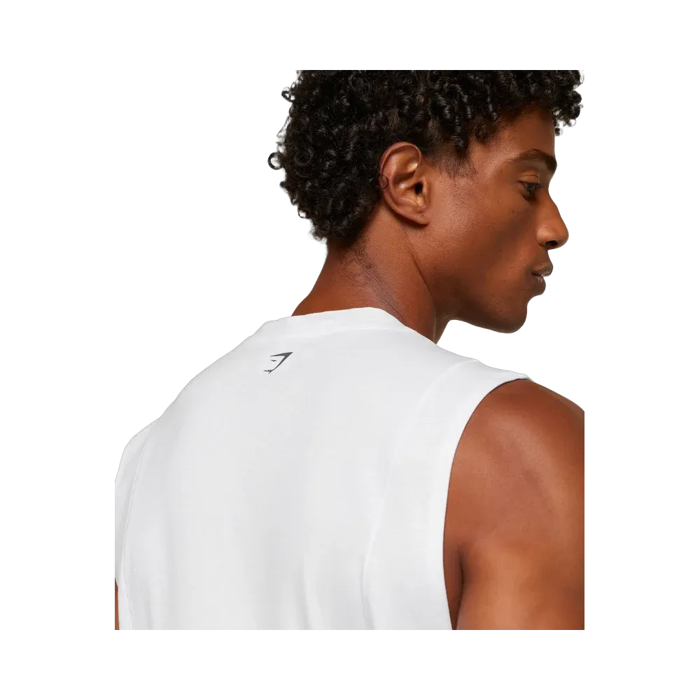 Gymshark Super Soft Running Tank - White