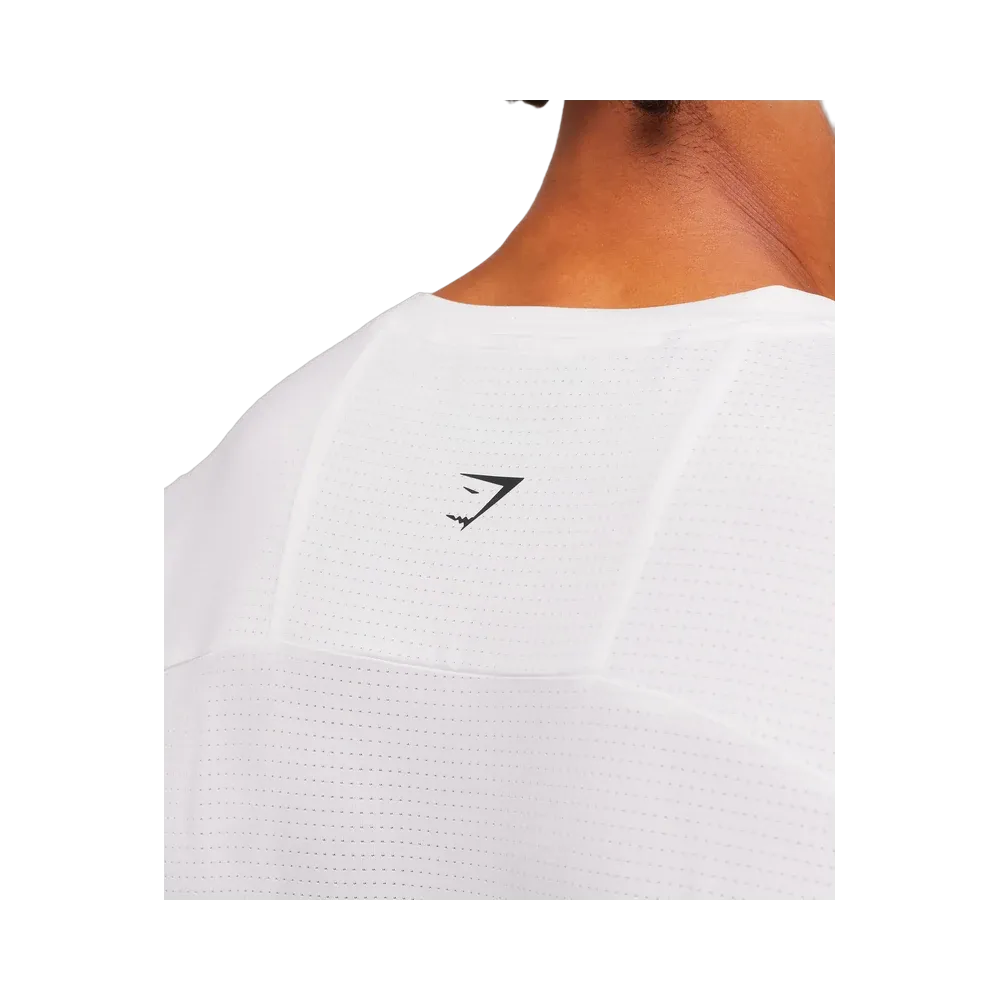 Gymshark Train Cut Off Tank - White
