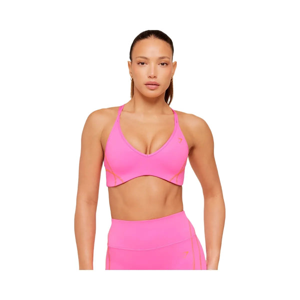 Gymshark Volt Light Support Sports Bra "Electric Pink Dayglow Peach"