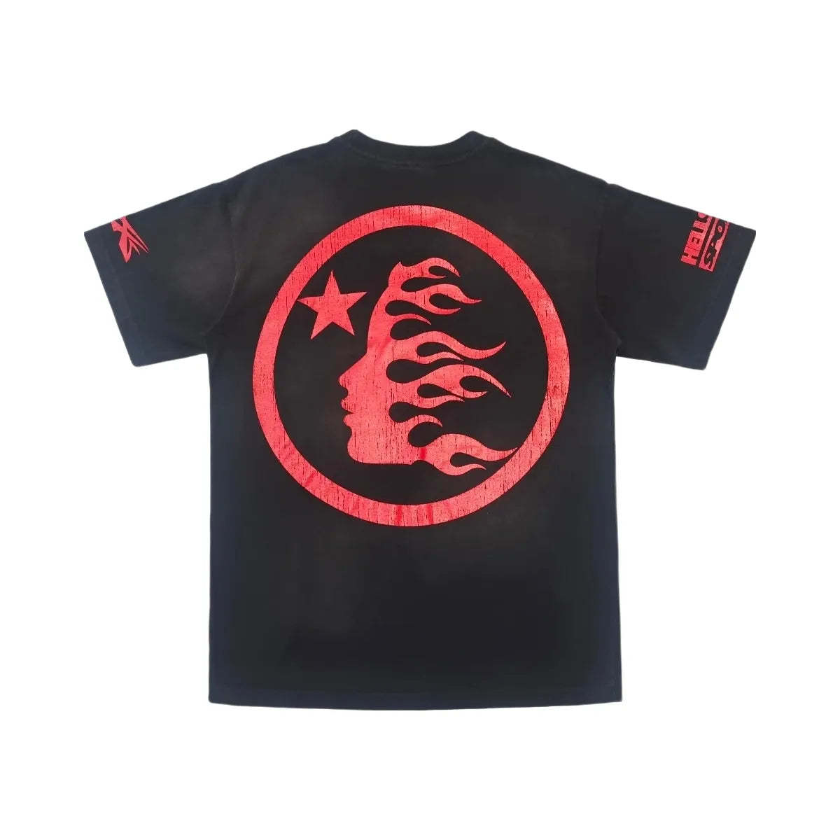 Hellstar Beat Us T Shirt Red Black