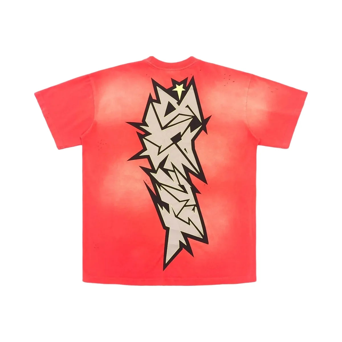 Hellstar Crack Print T-Shirt Red