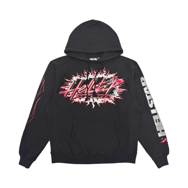 Hellstar Future Flame Hoodie Black
