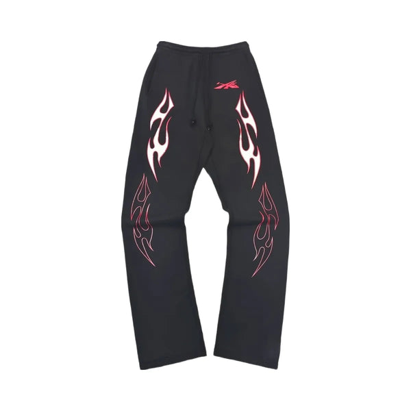 Hellstar Future Flame Sweatpants Black