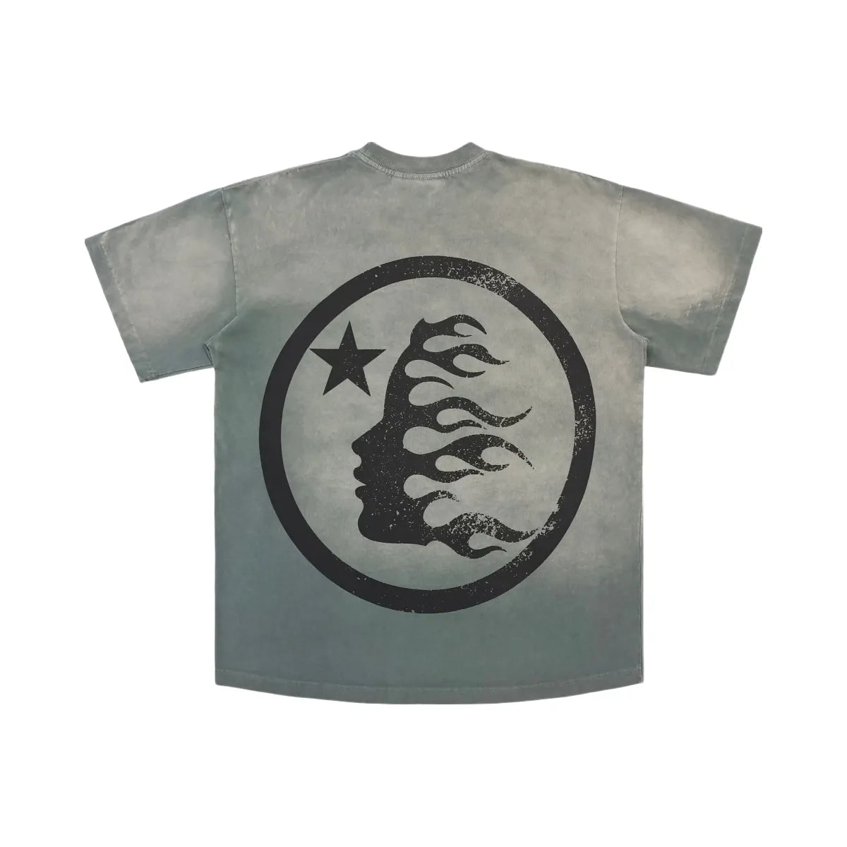Hellstar Gel Sport Logo T Shirt Grey