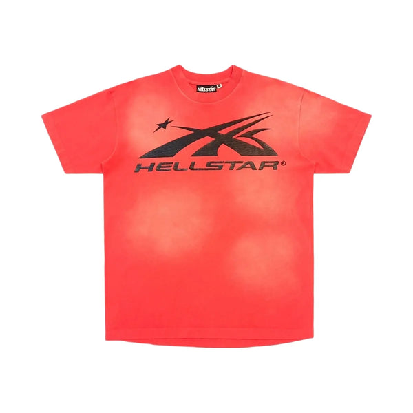 Hellstar Gel Sport Logo T Shirt Red