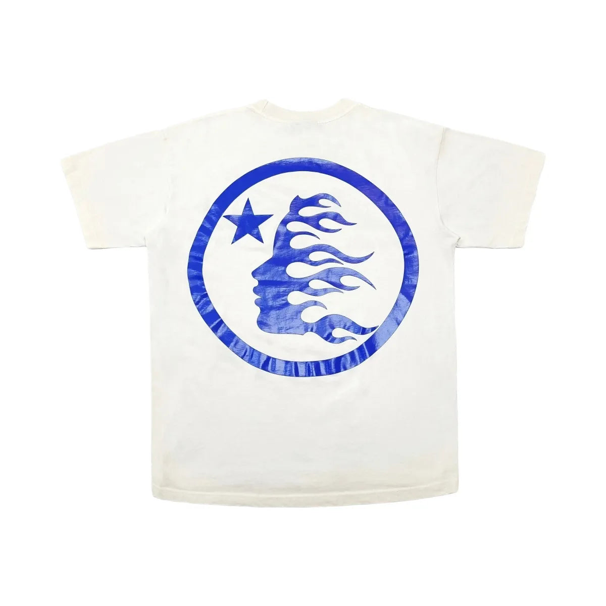 Hellstar Gel Sport Logo T Shirt White Blue