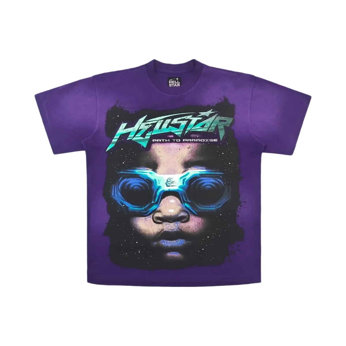 Hellstar Goggles T Shirt Purple