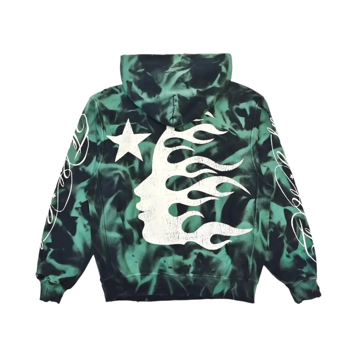 Hellstar Marble Paradise Hoodie Green