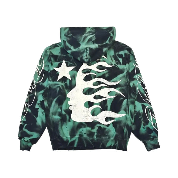 Hellstar Marble Paradise Hoodie Green
