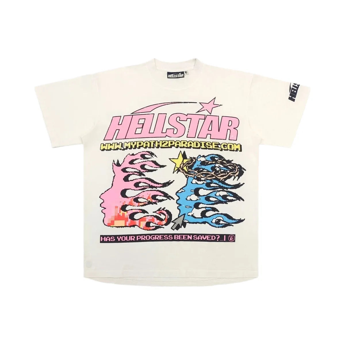 Hellstar Pixel T Shirt White