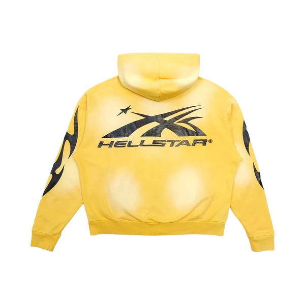 Hellstar Sports Zip Up Sweatshirt Yellow