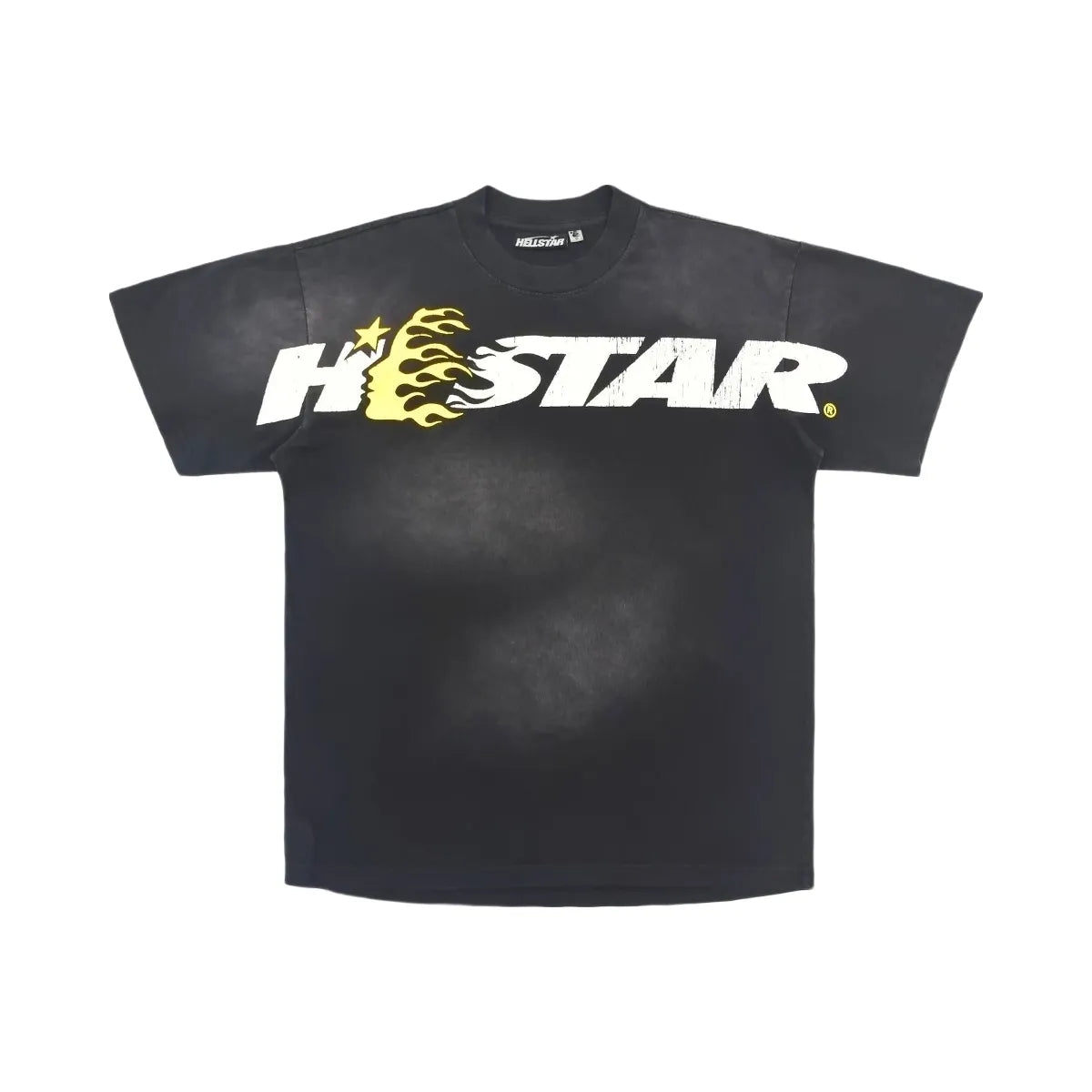 Hellstar Studios Cartoon Logo T Shirt Yellow