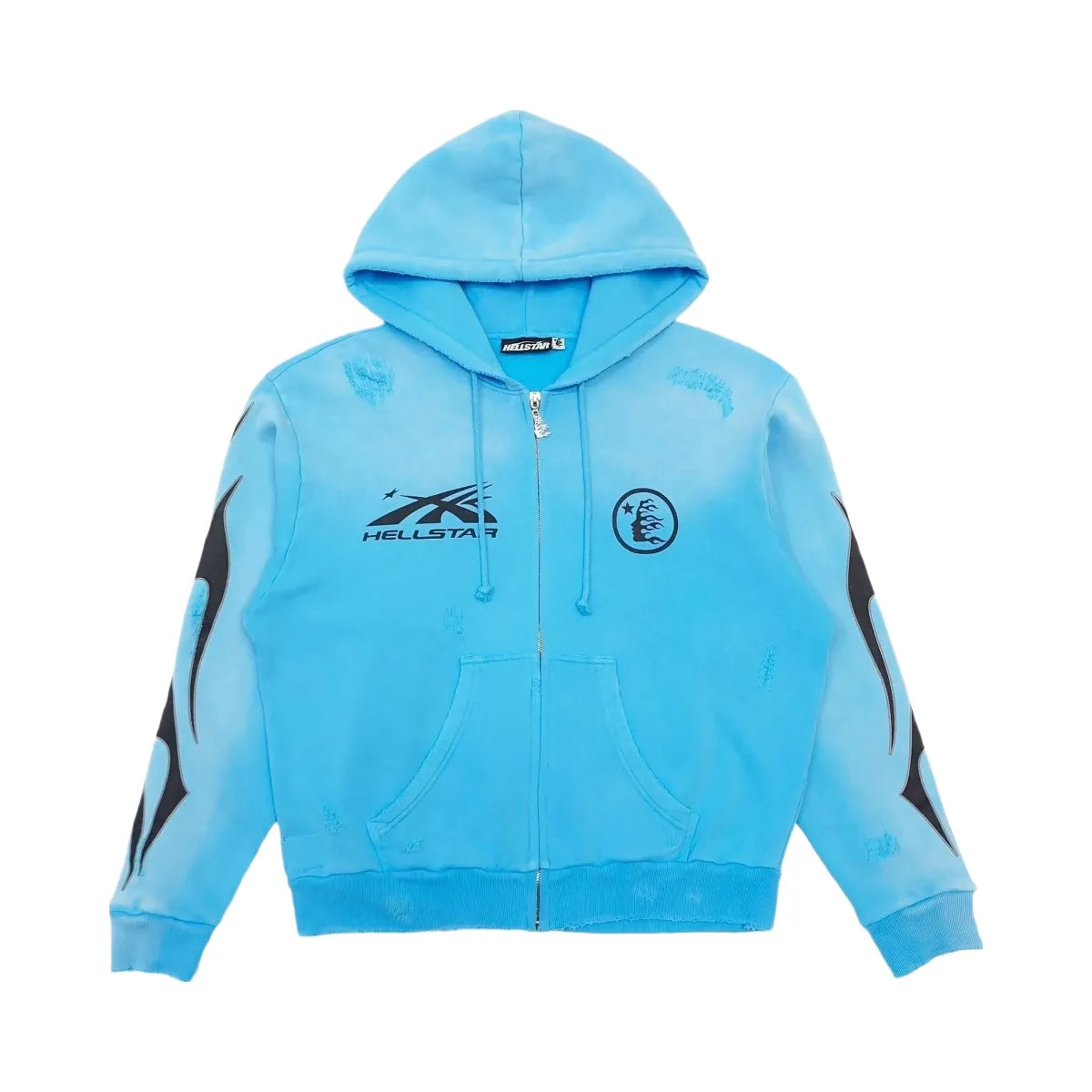 Hellstar Studios Zip Hoodie Blue