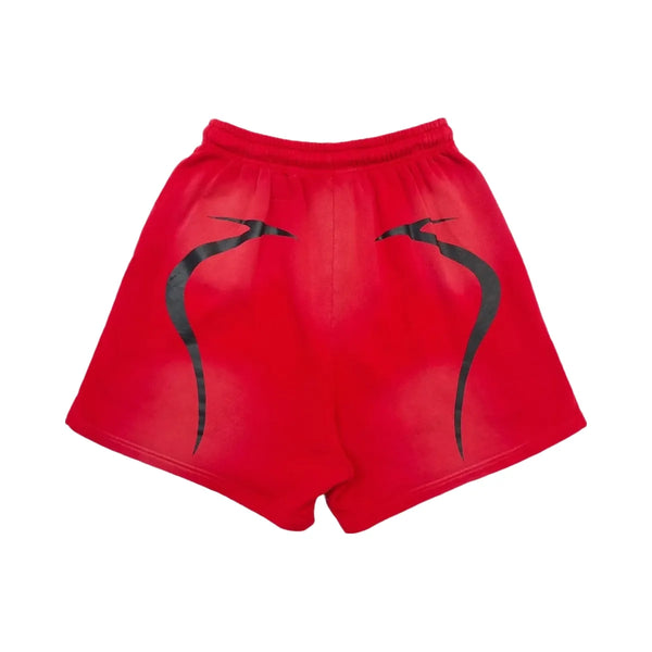 Hellstar Warm Up Shorts Red