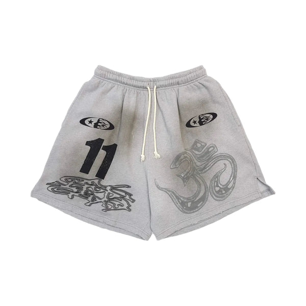 Hellstar Yoga Shorts Grey