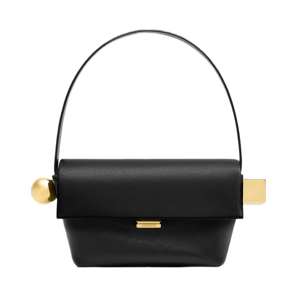 Jacquemus The Rond CarreFolded Shoulder Bag Black