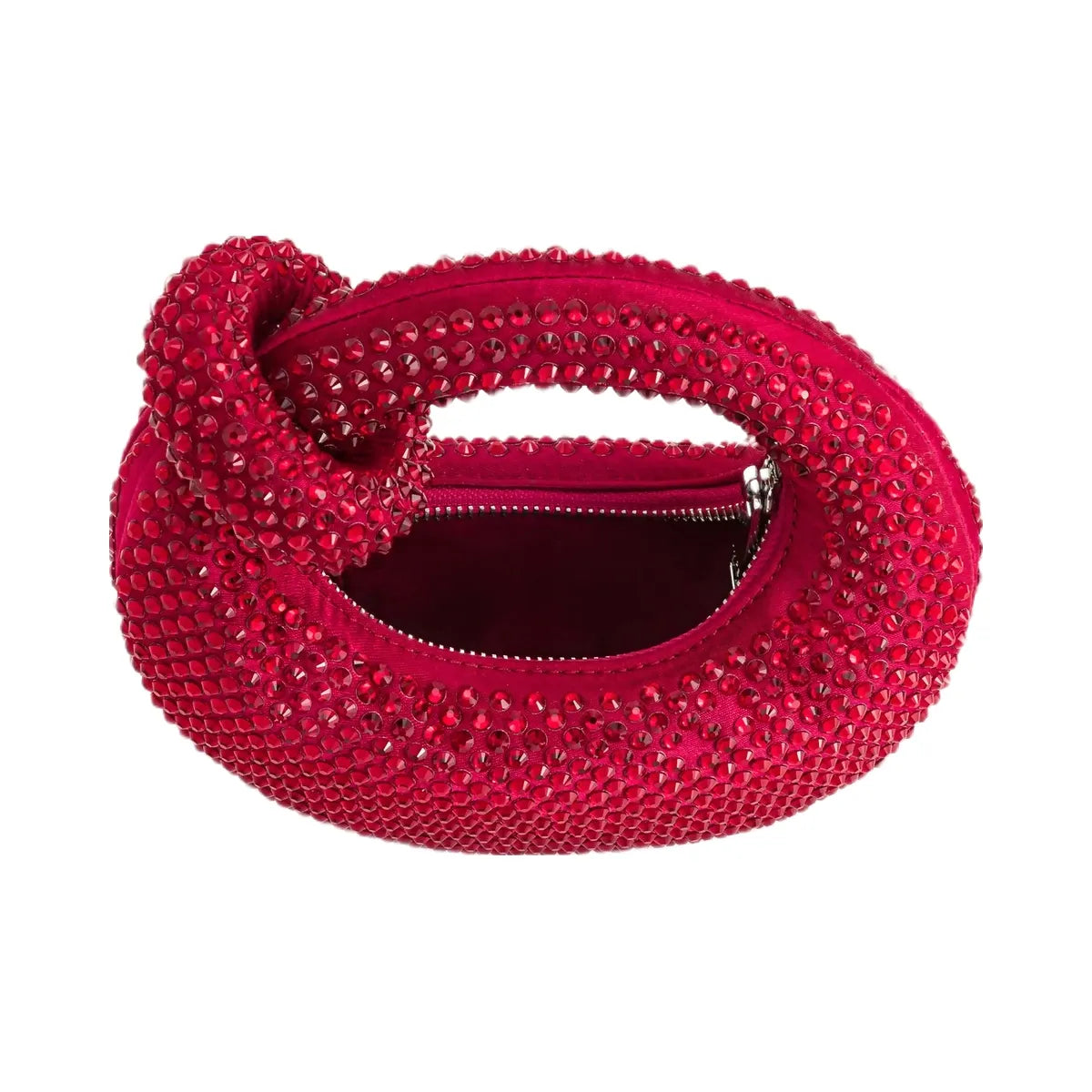 JW PEI Abacus Artificial Crystal Mini Top Handle Bag Red
