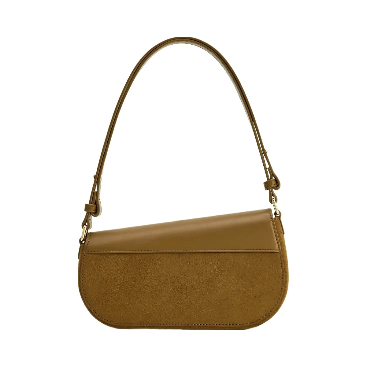 JW PEI Addisyn Faux Suede Panel Shoulder Bag Olive