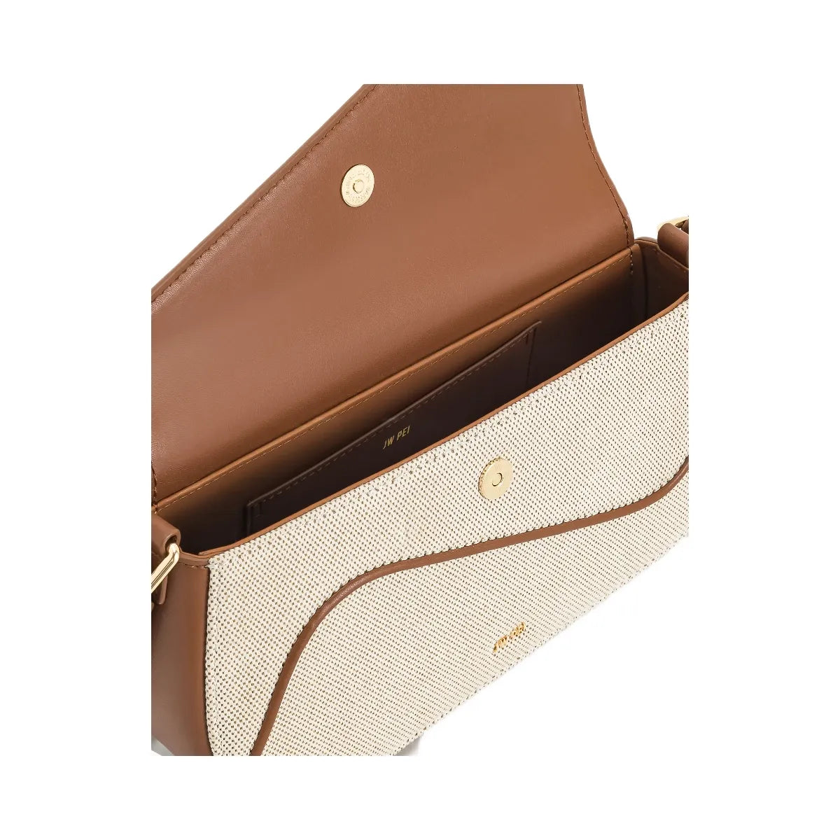 JW PEI Addisyn Shoulder Bag Brown Canvas