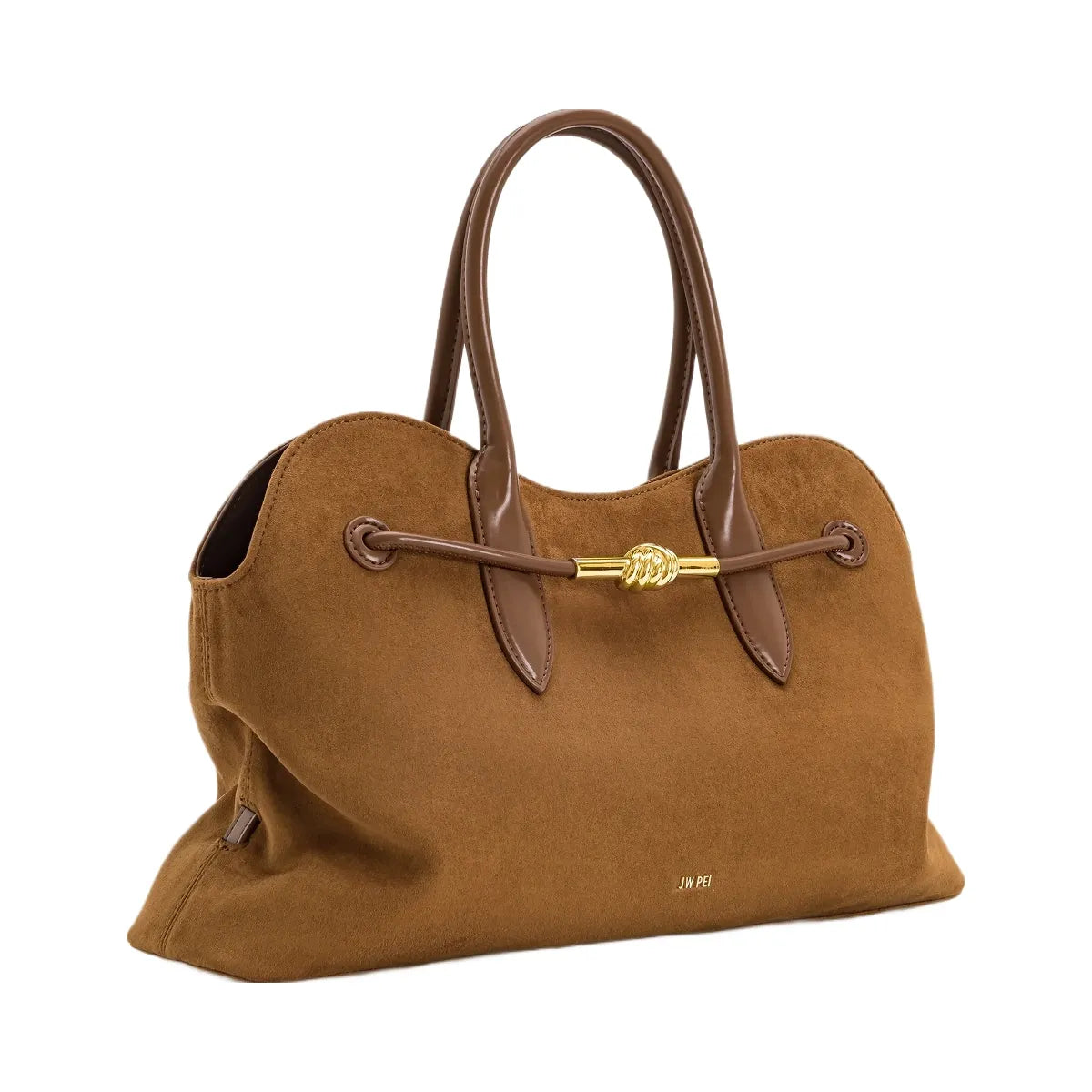 JW PEI Adele Metal Rope Knot Tote Bag Caramel Brown