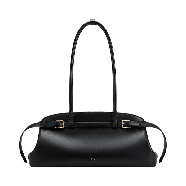 JW PEI Arden Belt Detail East West Shoulder Bag Black