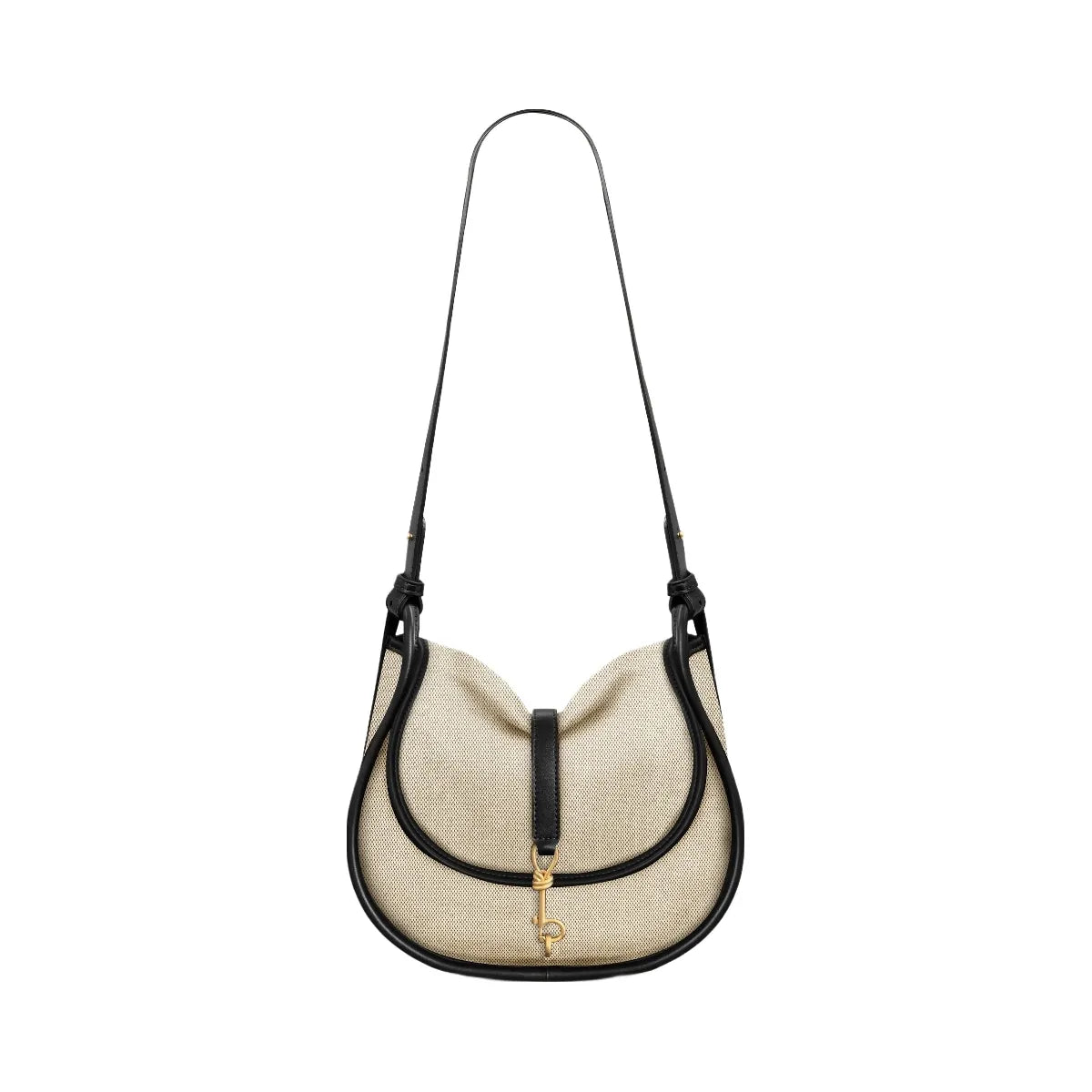 JW PEI Arla Small Hobo Bag Black Canvas