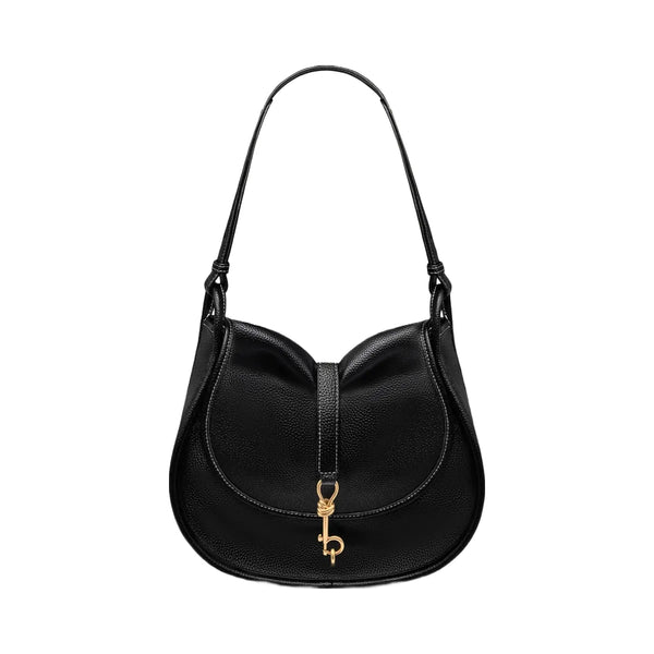 JW PEI Arla Small Hobo Bag Black Pebbled