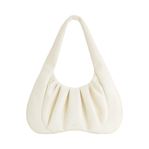 JW PEI Ashley Ruched Shoulder Bag White