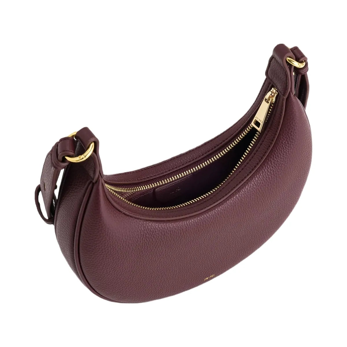 JW PEI Carly Medium Shoulder Bag Deep Claret