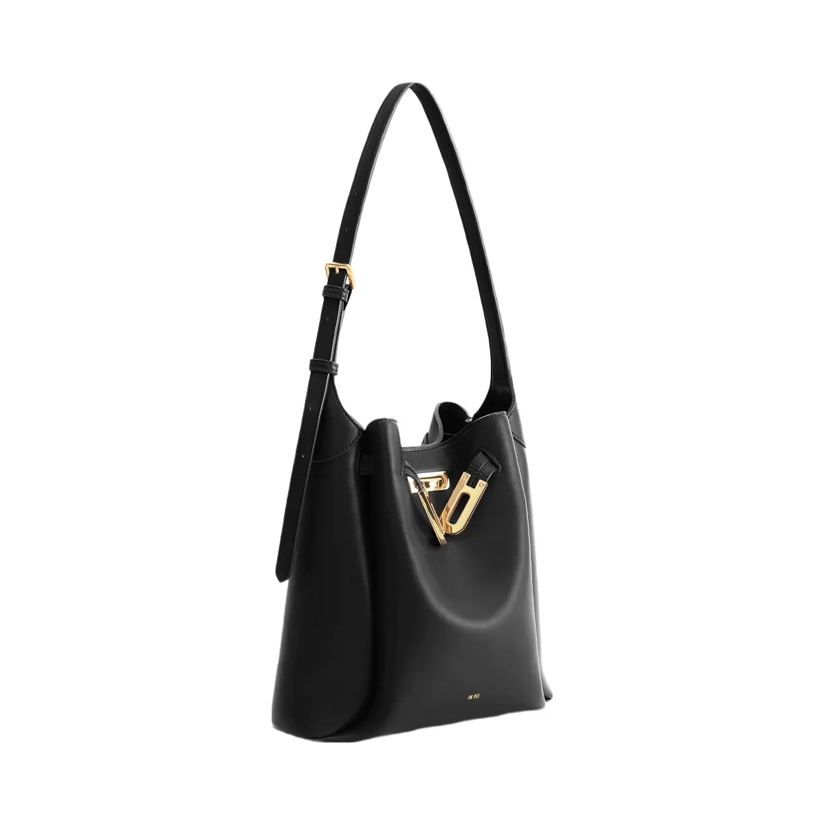 JW PEI Charlene Double Buckle Hobo Bag Black