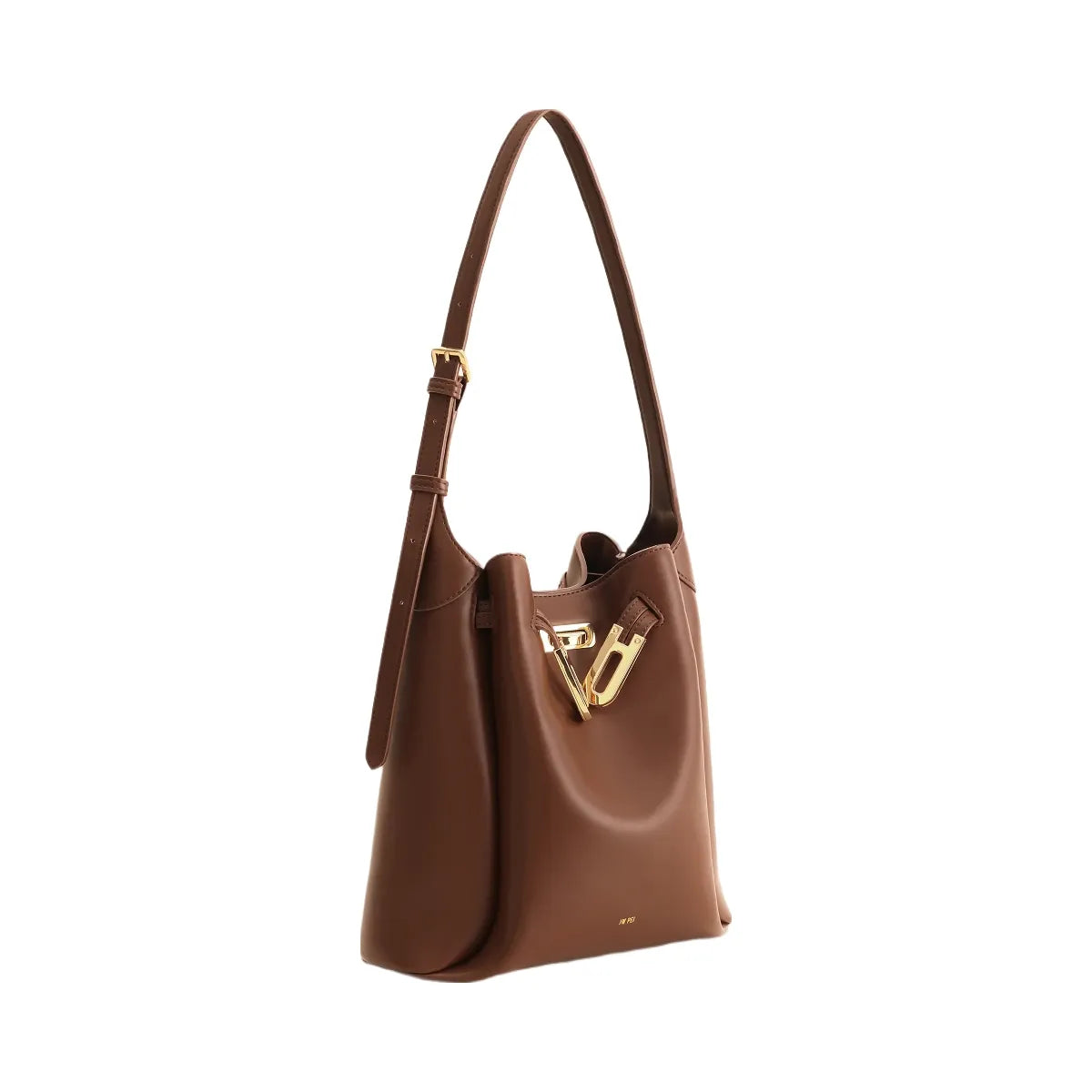 JW PEI Charlene Double Buckle Hobo Bag Brown