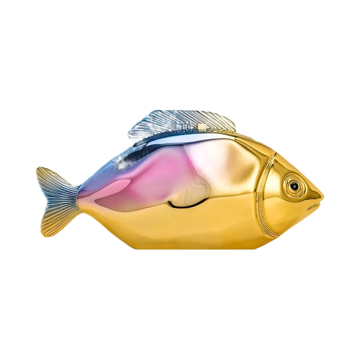 JW PEI Fish Shaped Clutch Gold/Blue