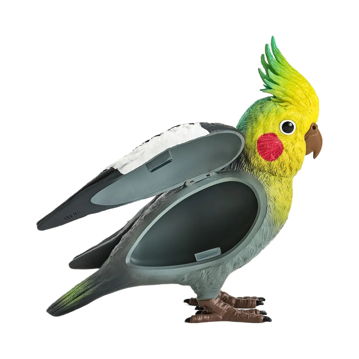 JW PEI Gray Cockatiel Clutch Bag Multicolor