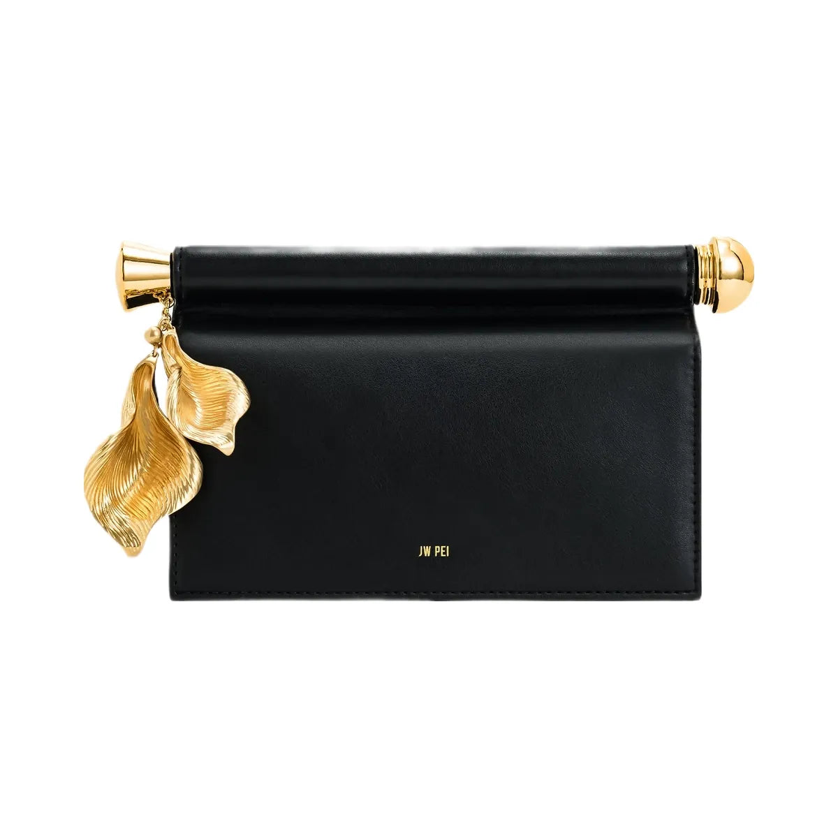 JW PEI Holly Metal Pendant Embellished Clutch Black