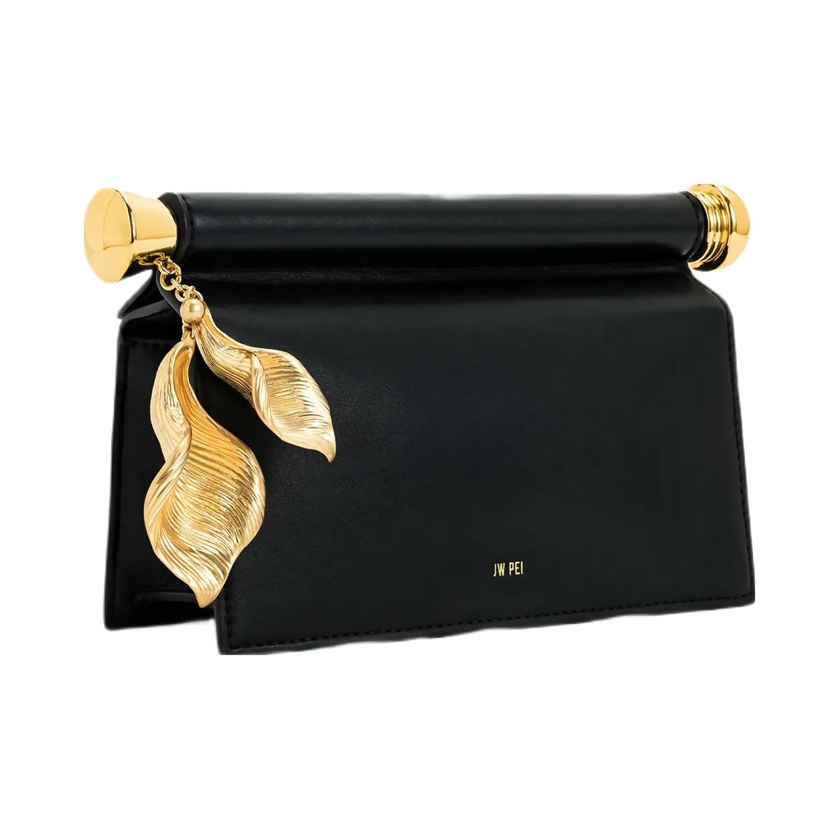JW PEI Holly Metal Pendant Embellished Clutch Black