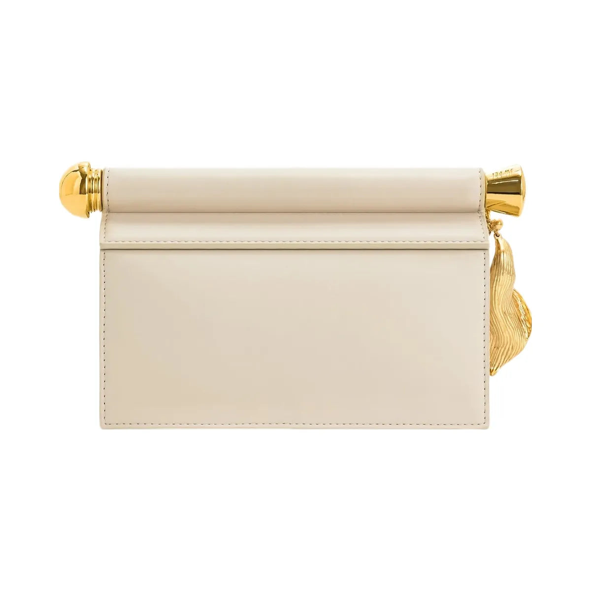 JW PEI Holly Metal Pendant Embellished Clutch White