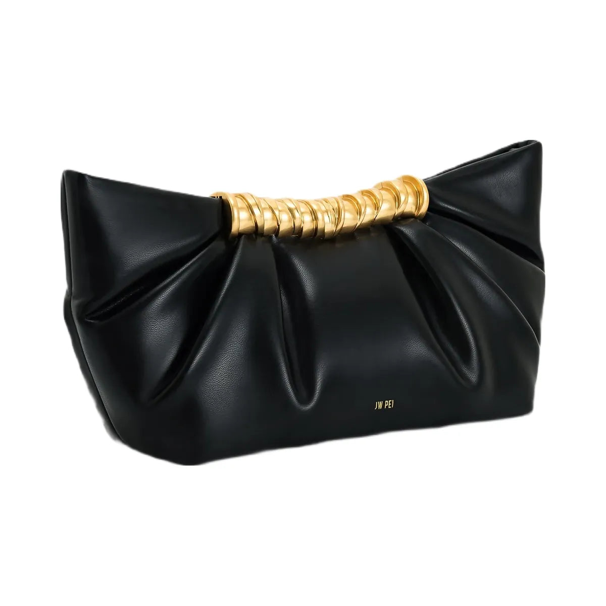 JW PEI Leia Pleated Clutch Black