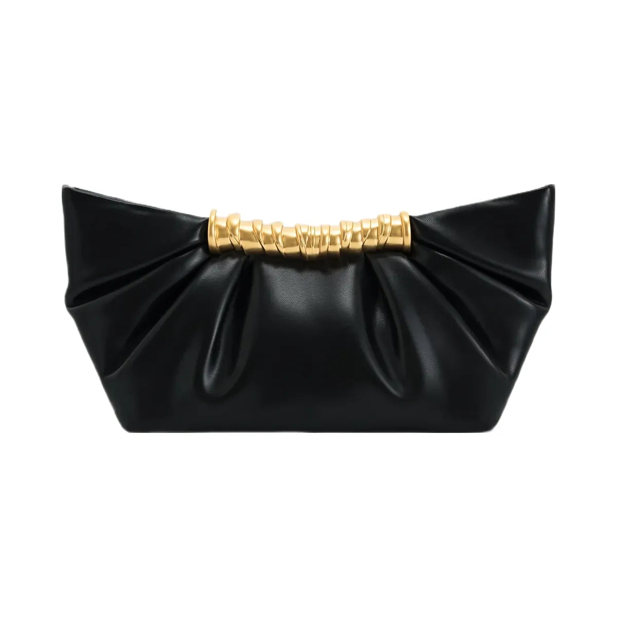JW PEI Leia Pleated Clutch Black