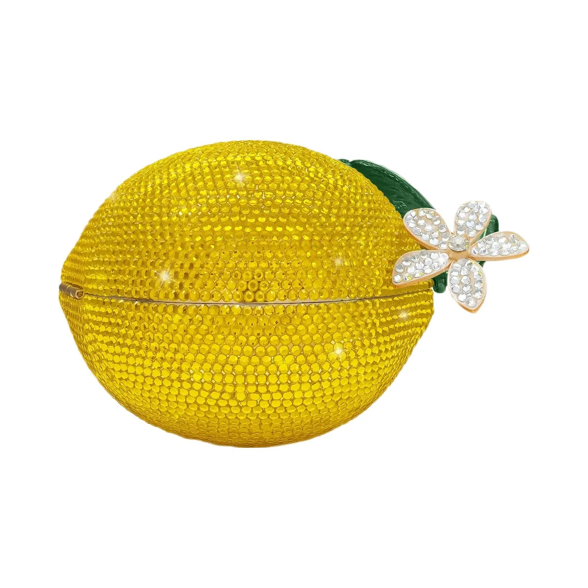 JW PEI Lemon Inspired Rhinestone Clutch Yellow