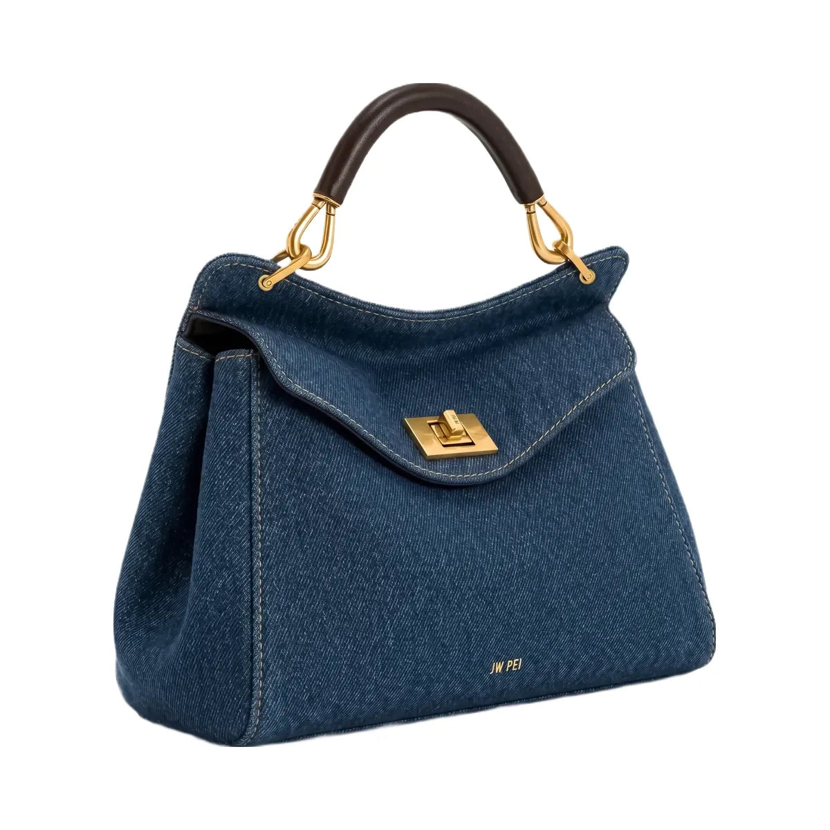 JW PEI Lucia Classic Handbag Blue Denim
