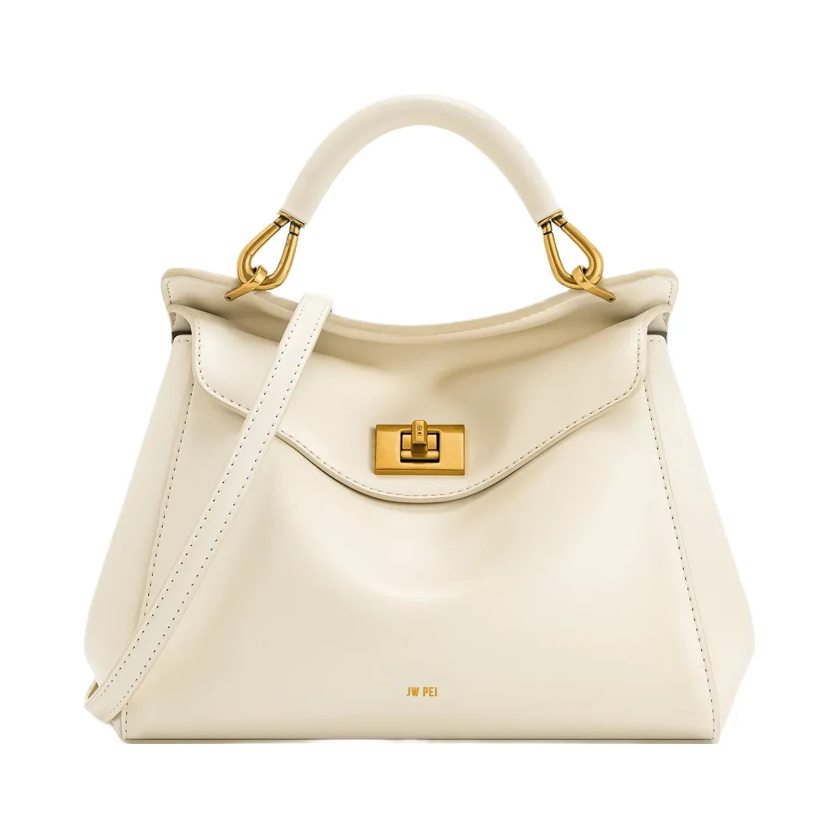 JW PEI Lucia Classic Top Handbag White